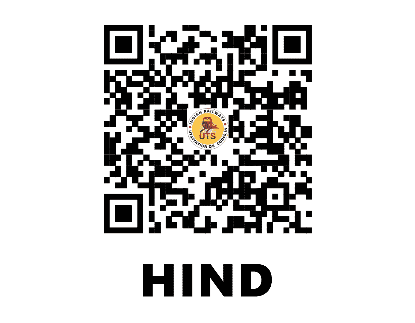 UTS QR Code for HIND - HIND - NR (UTTAR PRADESH)